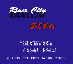 River City Ransom Zero Title Screen